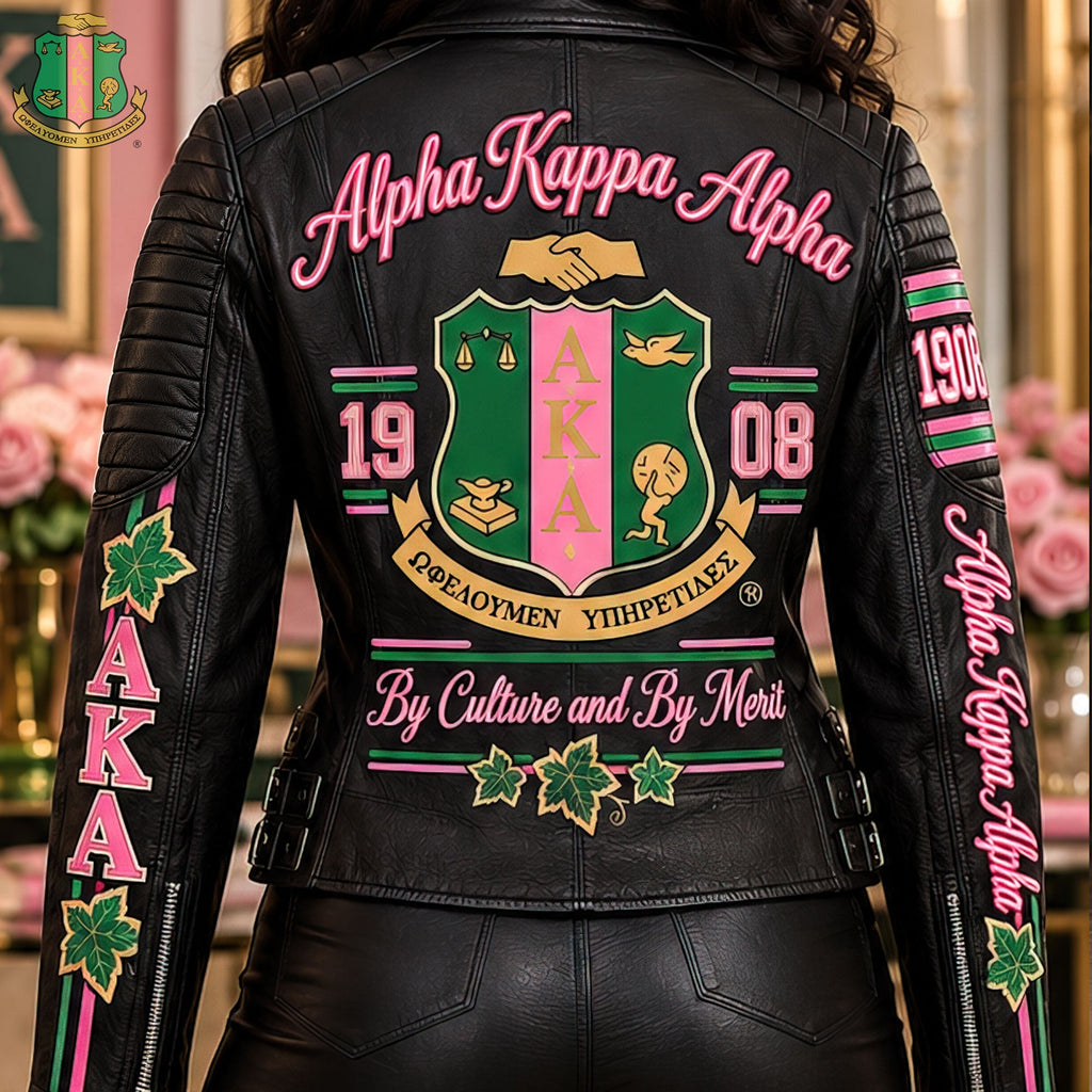 Women's Leather Moto Jacket HANNN TND AKA 1610266