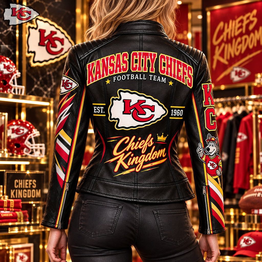 Women's Leather Biker Jacket HANNN TND KACI 1910264