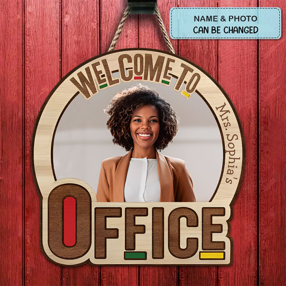 Personalized Custom Door Sign - Gift For Teacher Lover, Home Decor Gifts For Woman, Teacher Lover