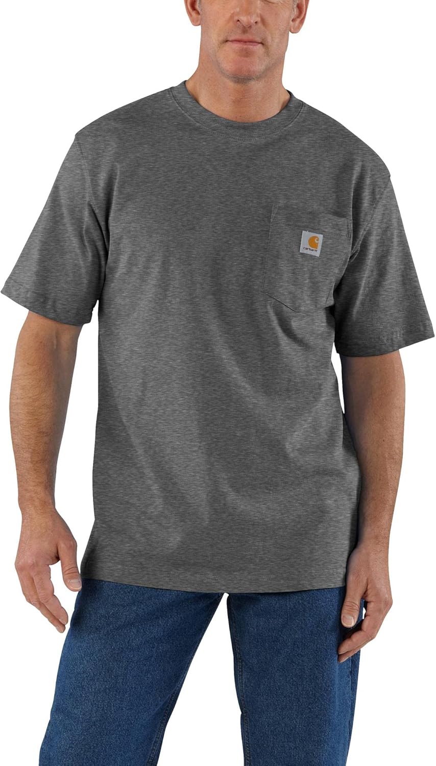 Carhartt Men's Loose Fit Heavyweight Short-Sleeve Pocket