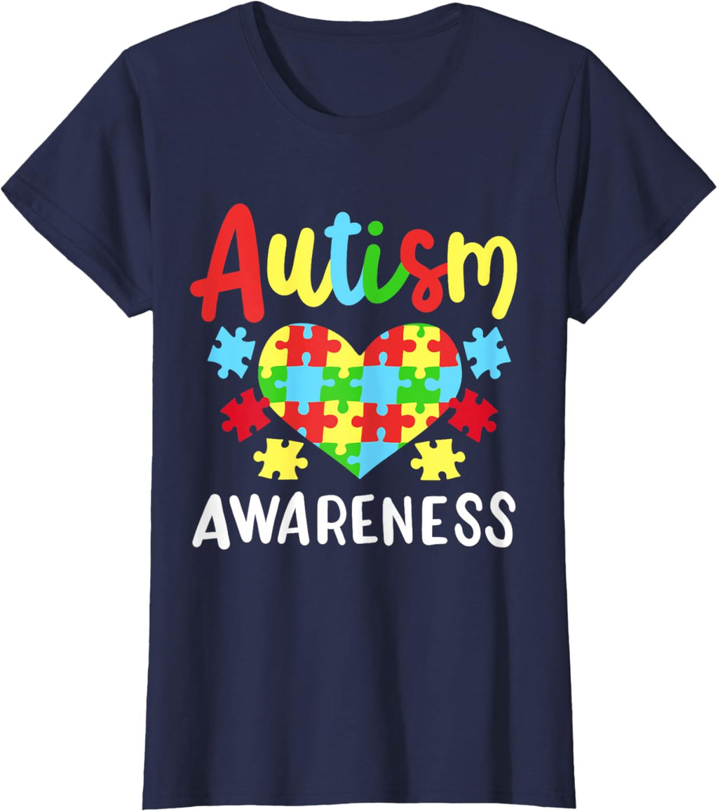 Autism Awareness T-Shirt, Small, Black