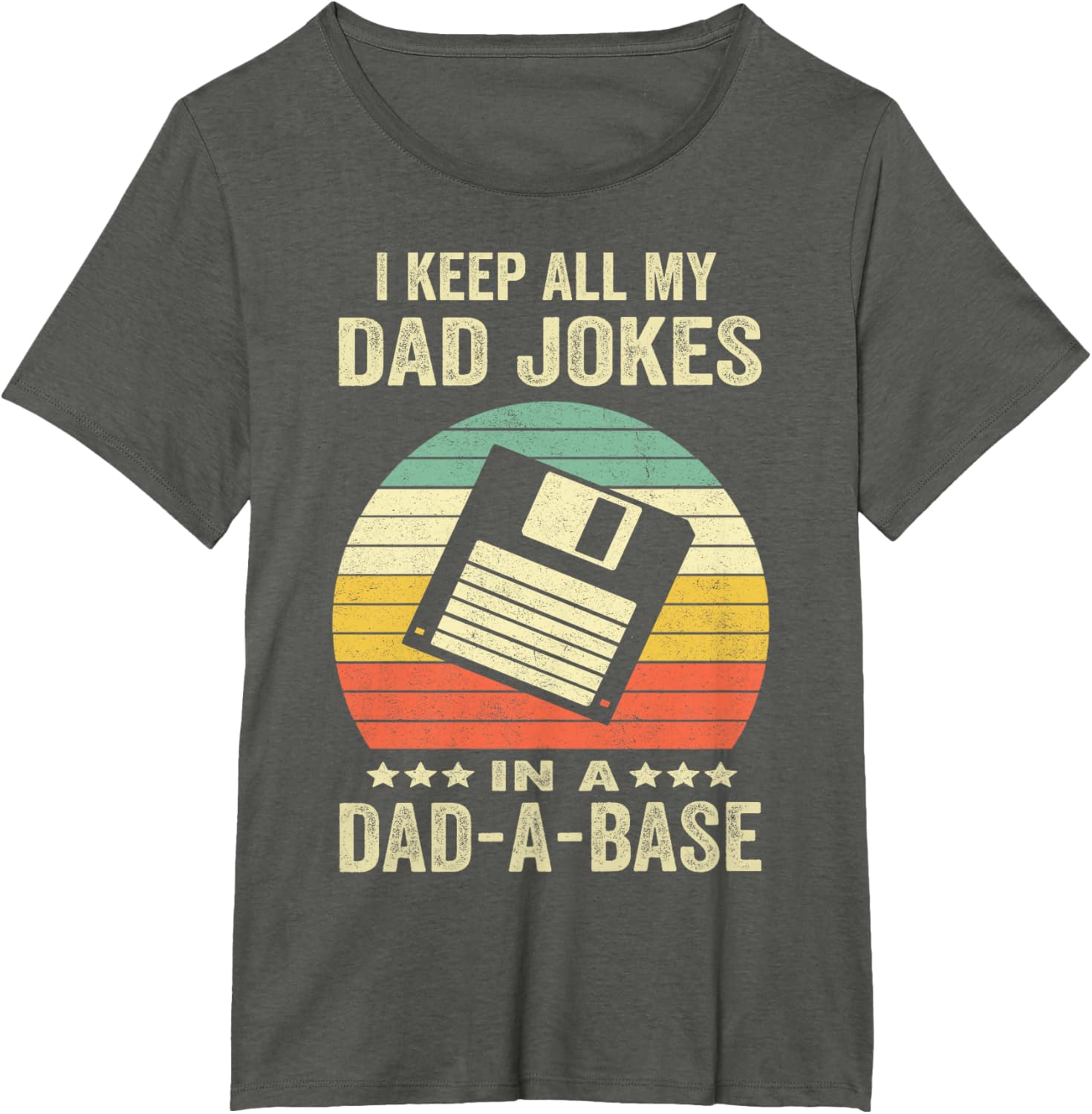 Mens Funny dad jokes in dad-a-base vintage for father's day