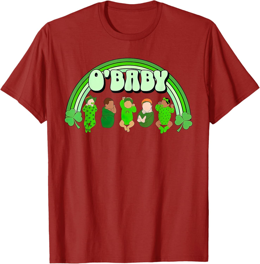 Rainbow Labor And Delivery Nurse Saint Patrick's Day NICU