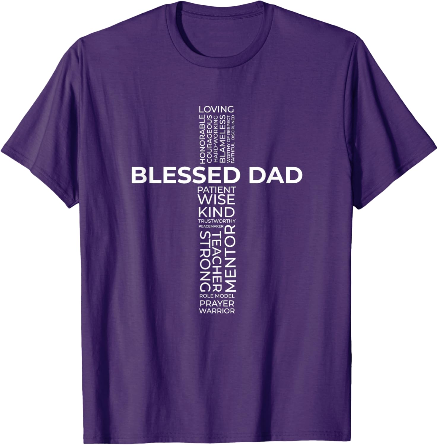 Christian Blessed Dad Cross Father's Day Shirt