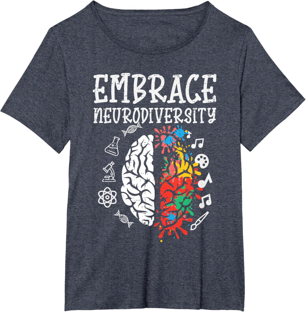 Embrace Neurodiversity Autism Awareness ASD Men Women Kids