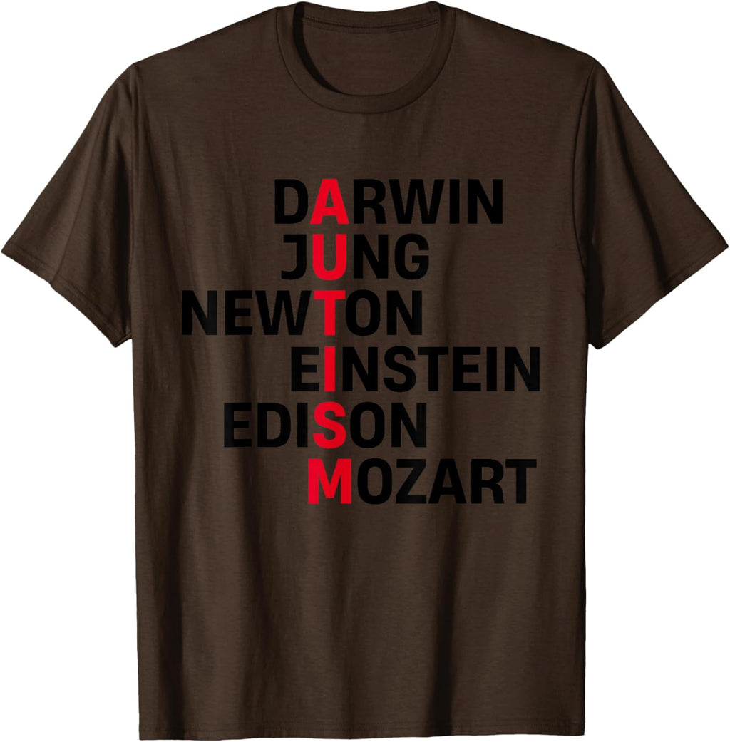 Darwin Jung Newton Einstein Edison Mozart Autism Awareness