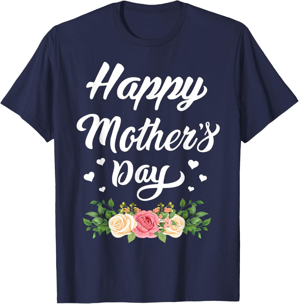 Happy Mother's Day 2024 Tshirt for Women Mom Grandma Mother Shirt