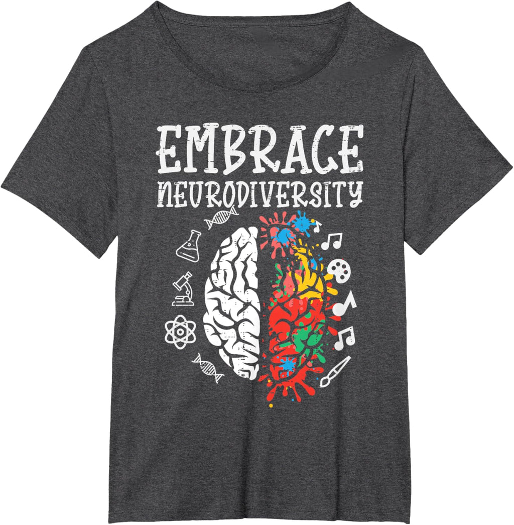 Embrace Neurodiversity Autism Awareness ASD Men Women Kids