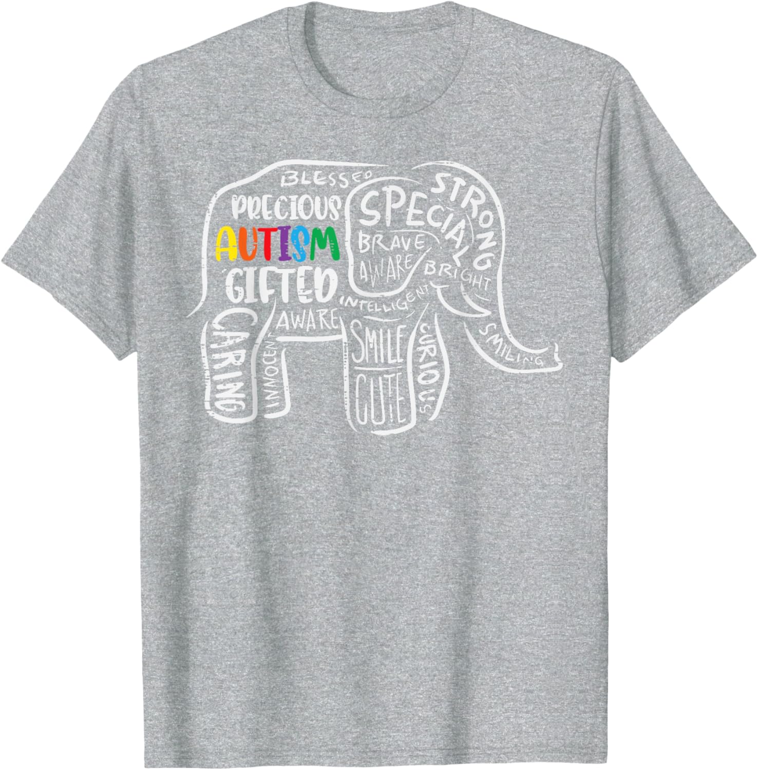 Autism Awareness Elephant Acceptance Autistic Men Women Kids