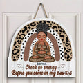 Personalized Custom Door Sign - Gift For Yoga Lover, Yoga Gifts For Woman